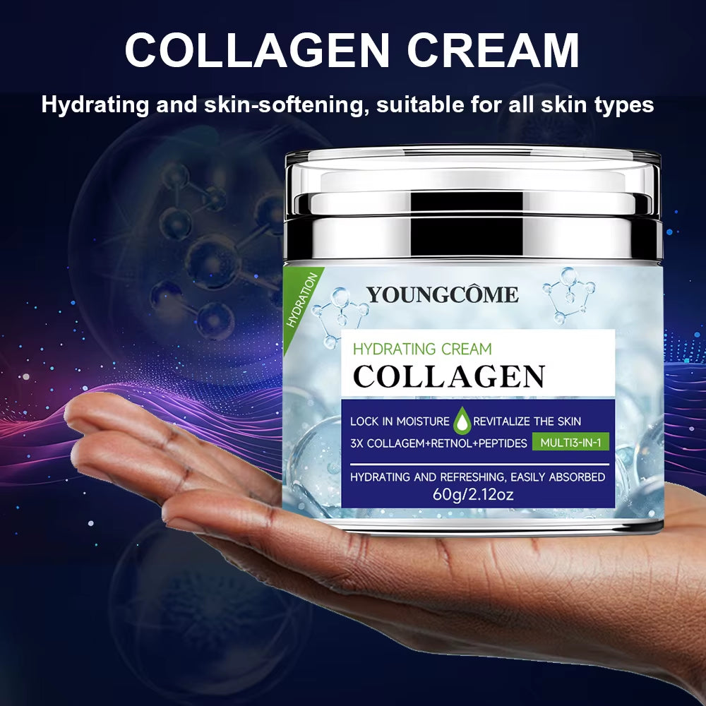 Collagen Facial Moisturizer,Moisturizer anti Wrinkle Retinol Moisturizer Face Cream anti Aging Whitening Cream Face