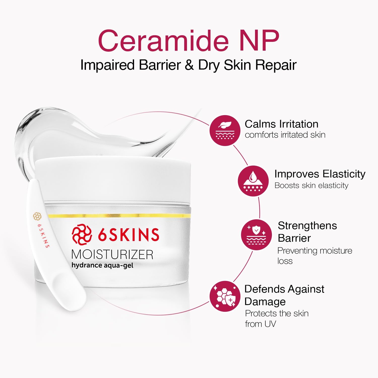 ® Face Moisturizer with Niacinamide & Ceramides - Korean Skin Care Facial Moisturizer for Skin Barrier Support & Pore Minimizer - Oil-Free Hydrating Face Gel for All Skin Types - 1.7Oz