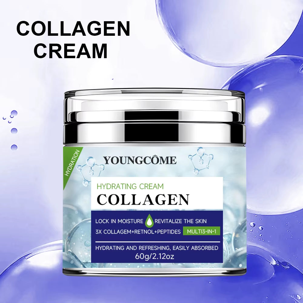 Collagen Facial Moisturizer,Moisturizer anti Wrinkle Retinol Moisturizer Face Cream anti Aging Whitening Cream Face